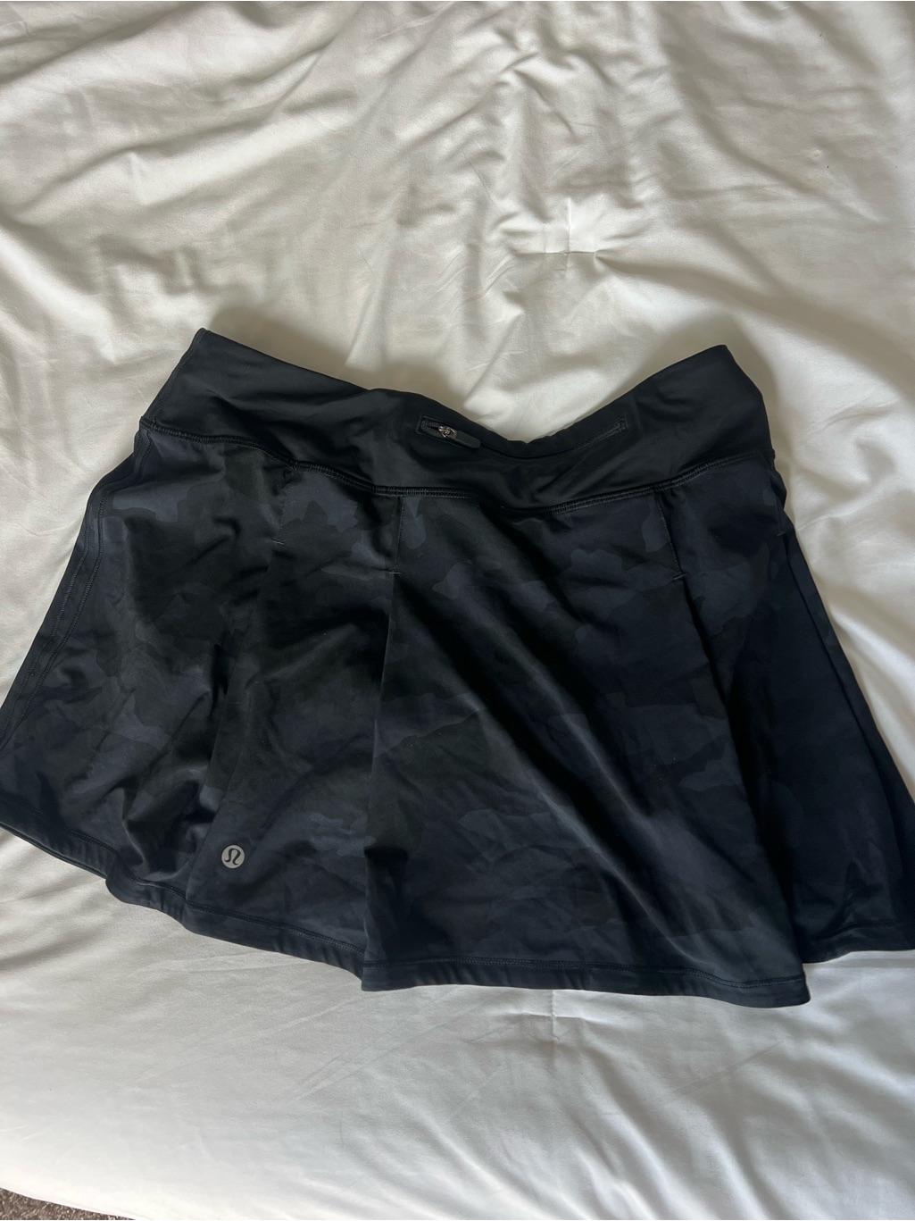 Lululemon Athletica Black Camouflage Skater Skort